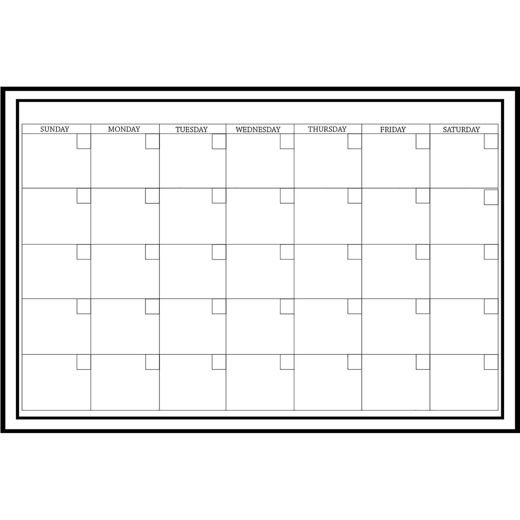 WallPops 36" Message & Calendar Dry Erase Wall Decal Bundle